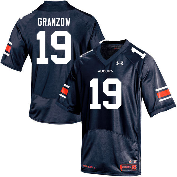 Auburn Tigers Men's Cade Granzow #19 Navy Under Armour Stitched College 2021 NCAA Authentic Football Jersey FWM4274NI